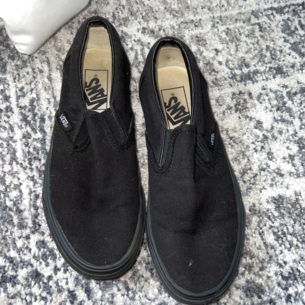Black slip on vans